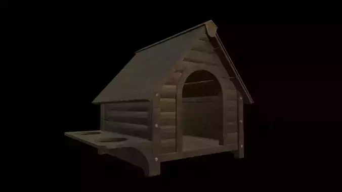 HOME-004 Wooden Dog House