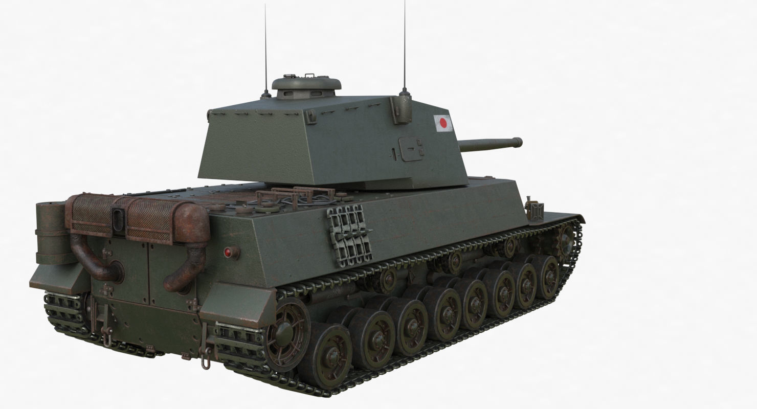 Tank Type 5 Chi-Ri Japan Vray  3D model_55