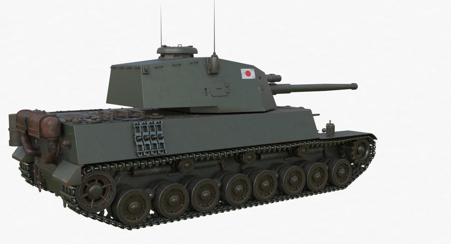 Tank Type 5 Chi-Ri Japan Vray  3D model_53