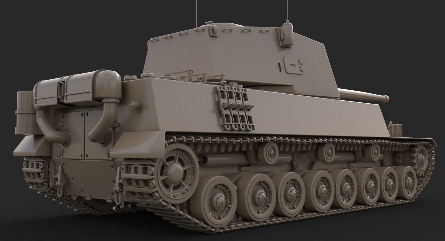 Tank Type 5 Chi-Ri Japan Vray  3D model_28