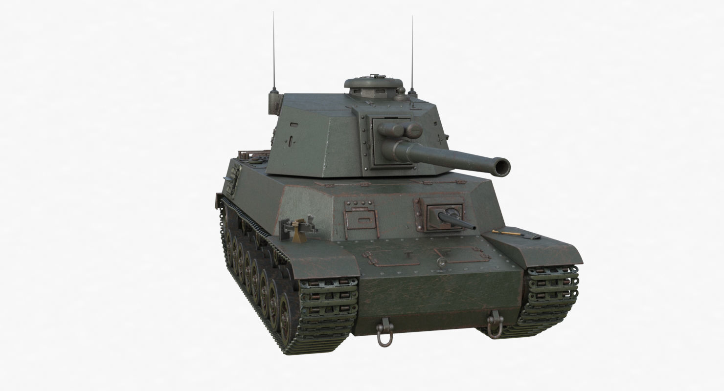 Tank Type 5 Chi-Ri Japan Vray  3D model_42