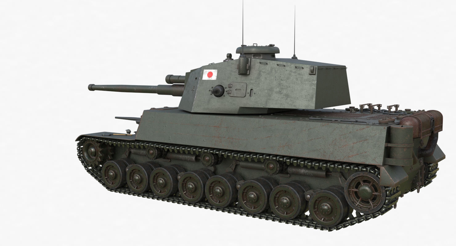 Tank Type 5 Chi-Ri Japan Vray  3D model_64