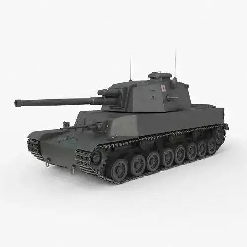 Tank Type 5 Chi-Ri Japan Vray  3D model