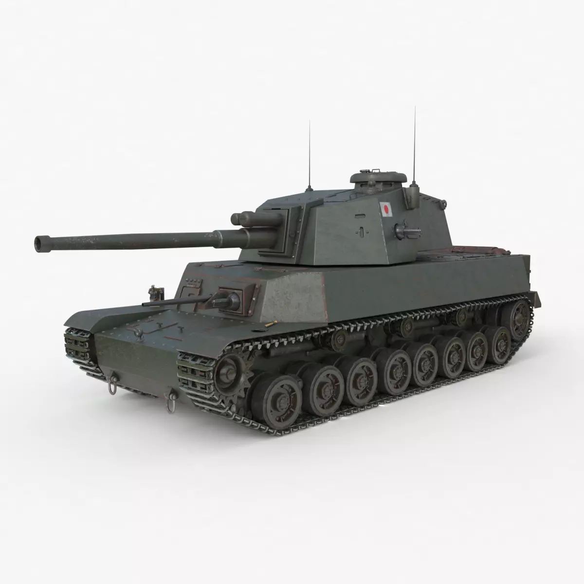 Tank Type 5 Chi-Ri Japan Vray  3D model_0