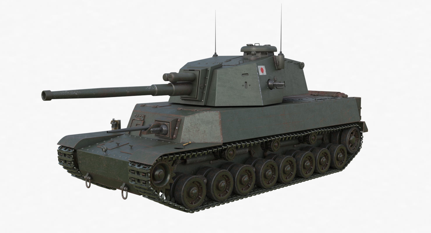 Tank Type 5 Chi-Ri Japan Vray  3D model_36