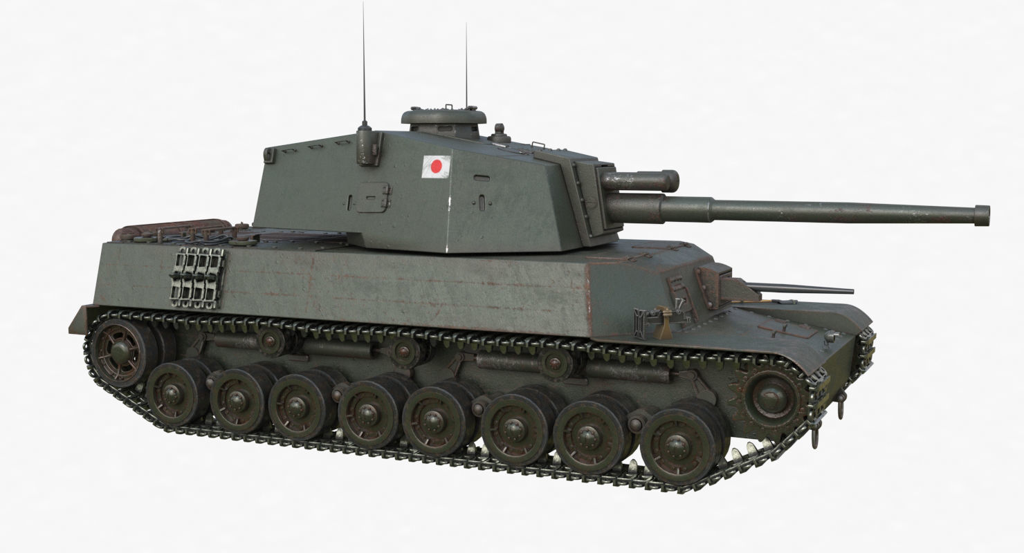 Tank Type 5 Chi-Ri Japan Vray  3D model_47