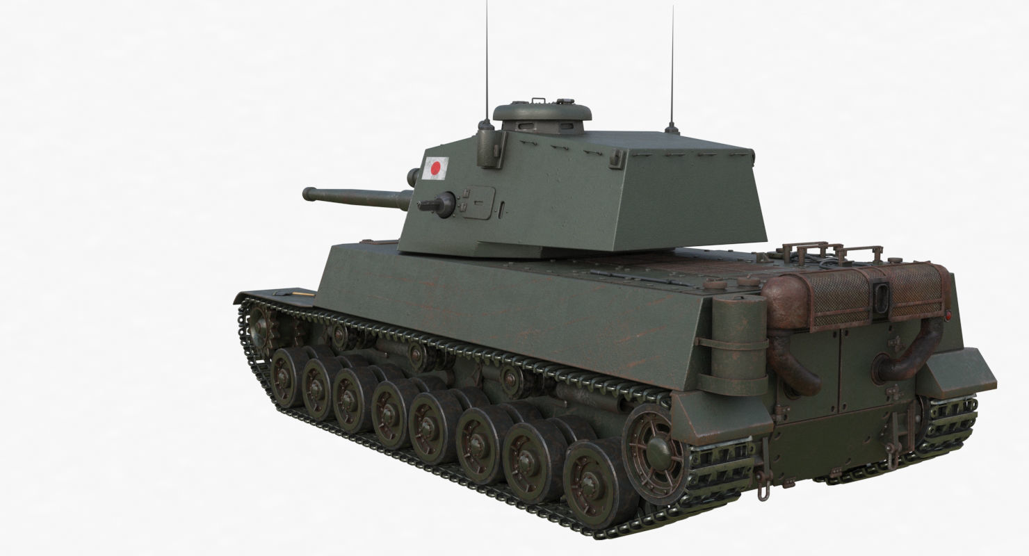 Tank Type 5 Chi-Ri Japan Vray  3D model_62