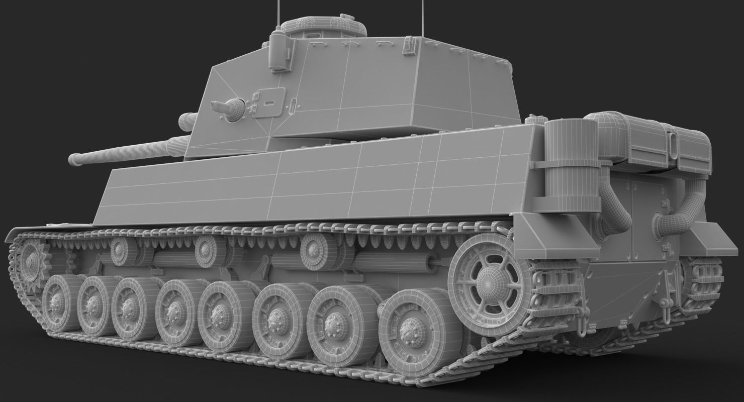 Tank Type 5 Chi-Ri Japan Vray  3D model_32