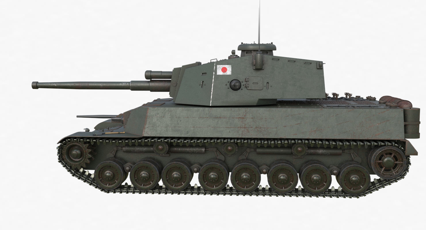 Tank Type 5 Chi-Ri Japan Vray  3D model_67