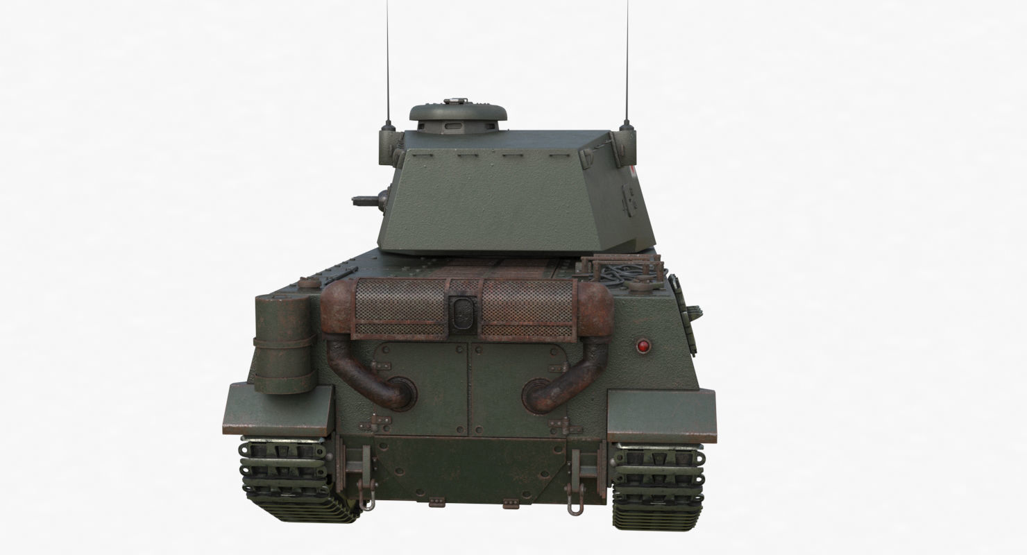 Tank Type 5 Chi-Ri Japan Vray  3D model_58