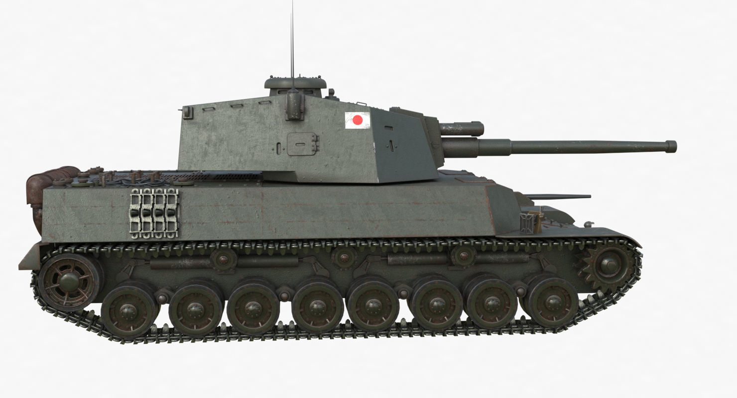 Tank Type 5 Chi-Ri Japan Vray  3D model_50