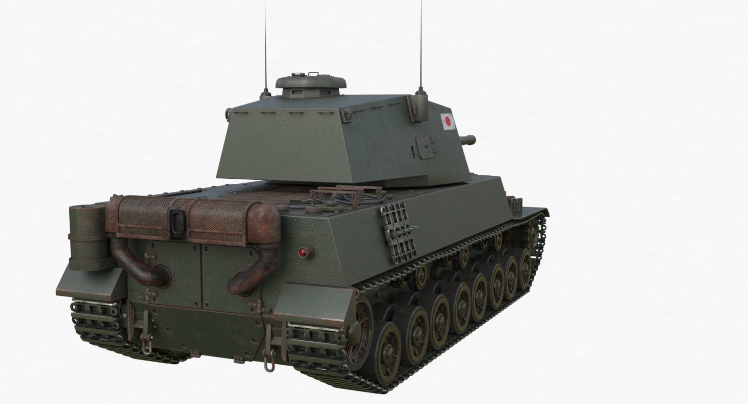 Tank Type 5 Chi-Ri Japan Vray  3D model_56