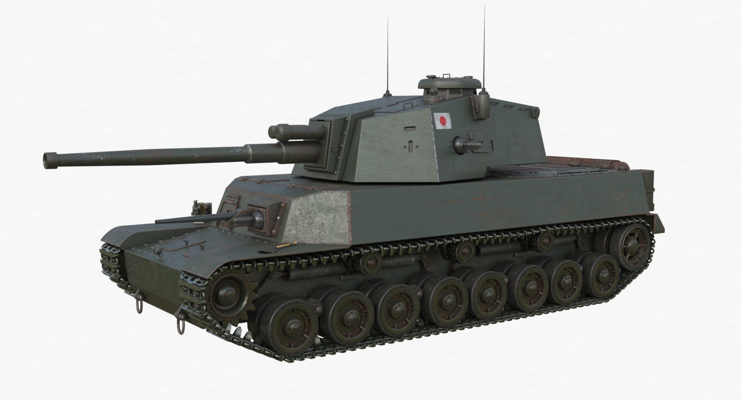 Tank Type 5 Chi-Ri Japan Vray  3D model_71
