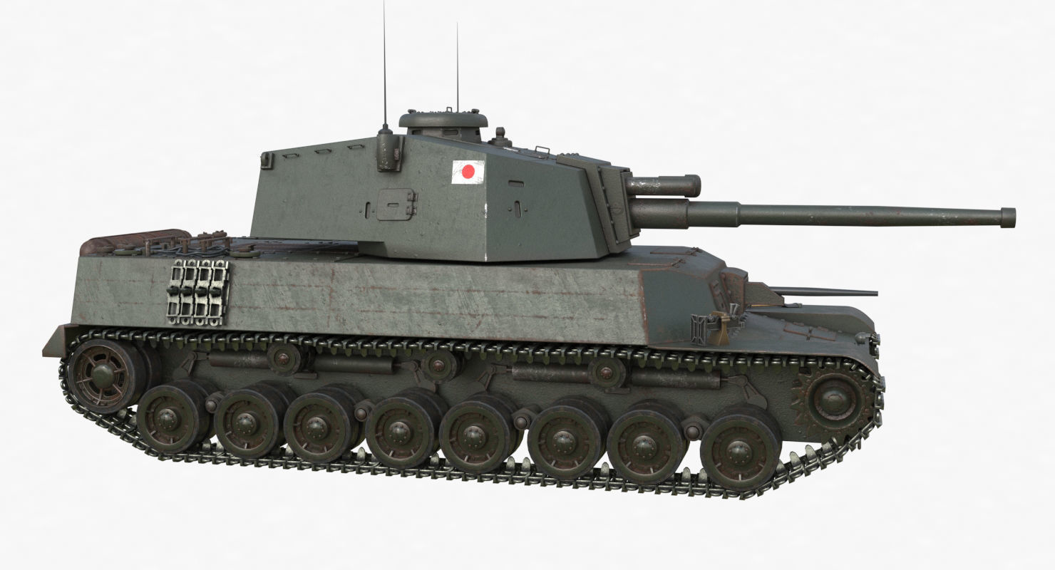 Tank Type 5 Chi-Ri Japan Vray  3D model_48