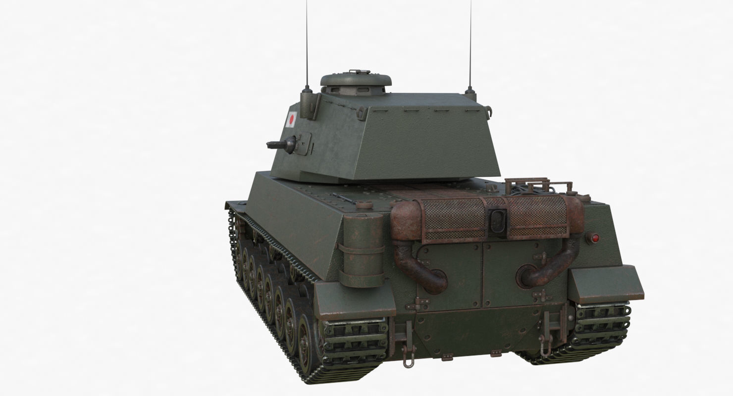 Tank Type 5 Chi-Ri Japan Vray  3D model_60