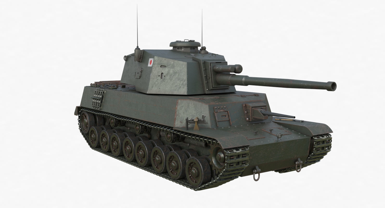 Tank Type 5 Chi-Ri Japan Vray  3D model_44