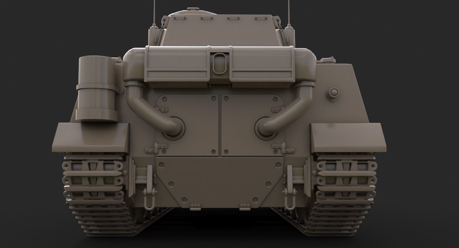 Tank Type 5 Chi-Ri Japan Vray  3D model_27