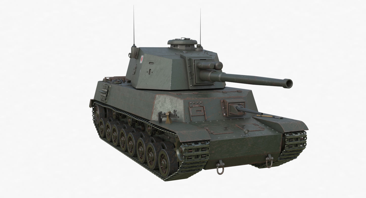 Tank Type 5 Chi-Ri Japan Vray  3D model_43