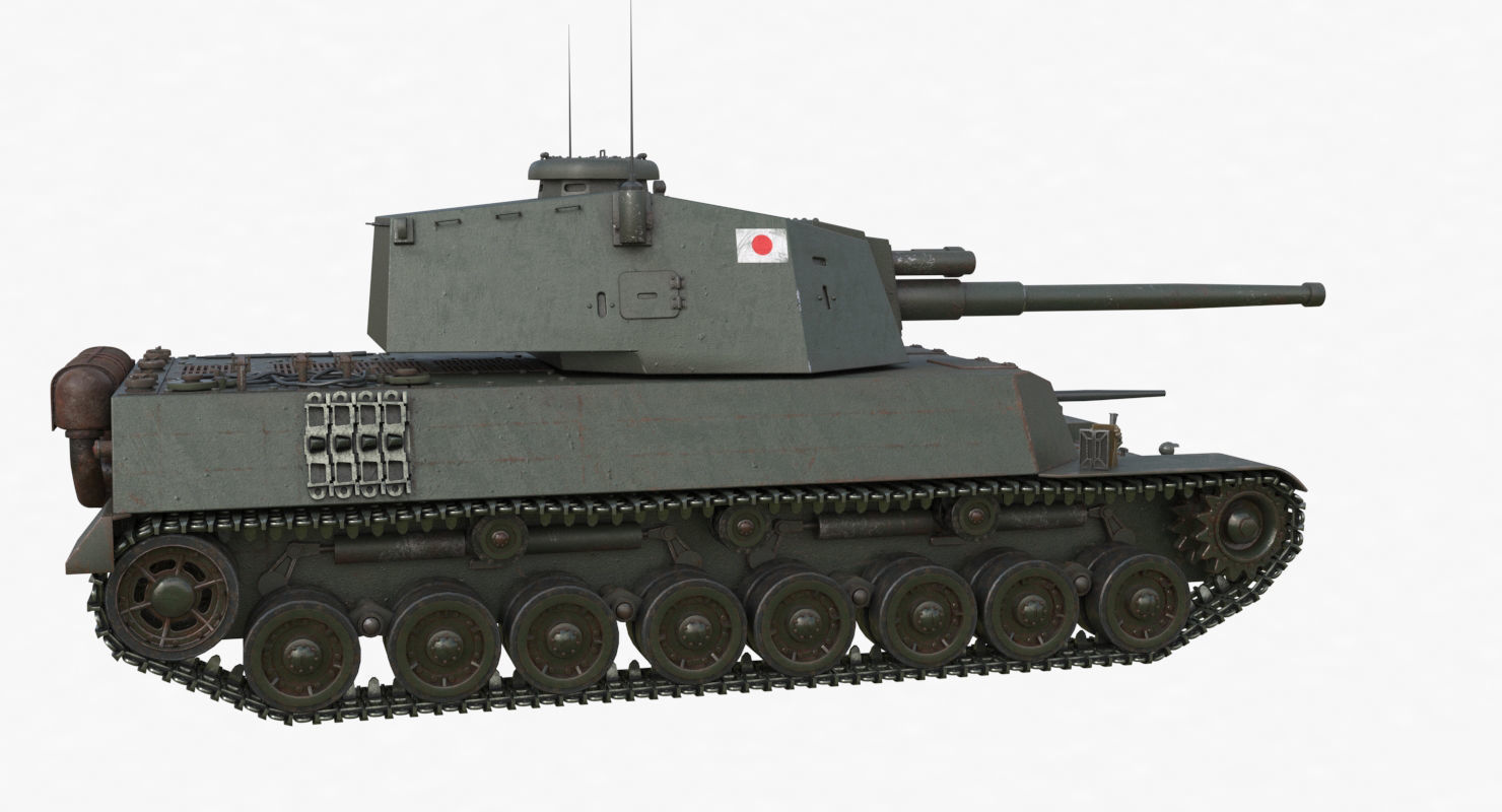 Tank Type 5 Chi-Ri Japan Vray  3D model_51