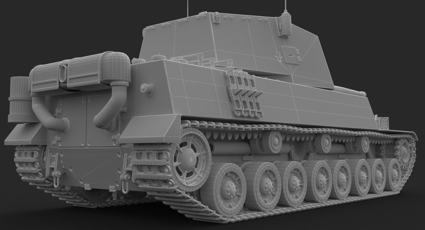 Tank Type 5 Chi-Ri Japan Vray  3D model_33