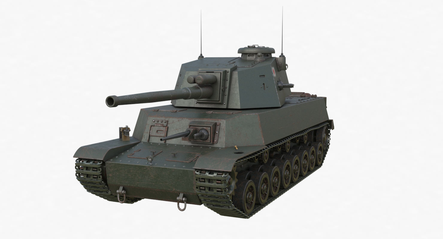 Tank Type 5 Chi-Ri Japan Vray  3D model_38