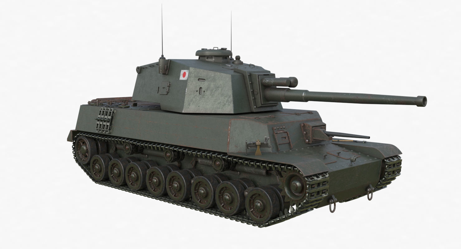 Tank Type 5 Chi-Ri Japan Vray  3D model_45
