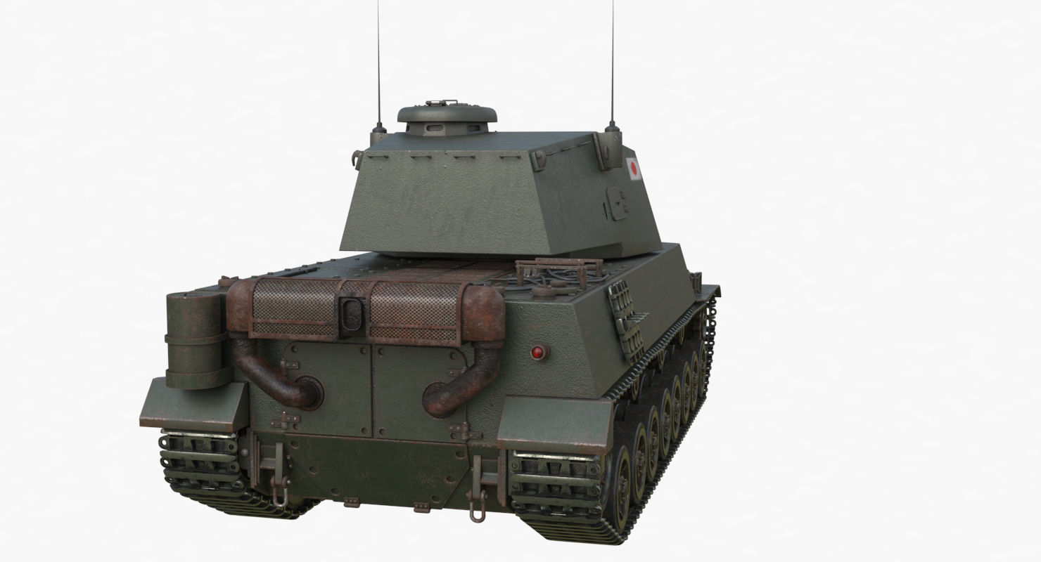 Tank Type 5 Chi-Ri Japan Vray  3D model_57