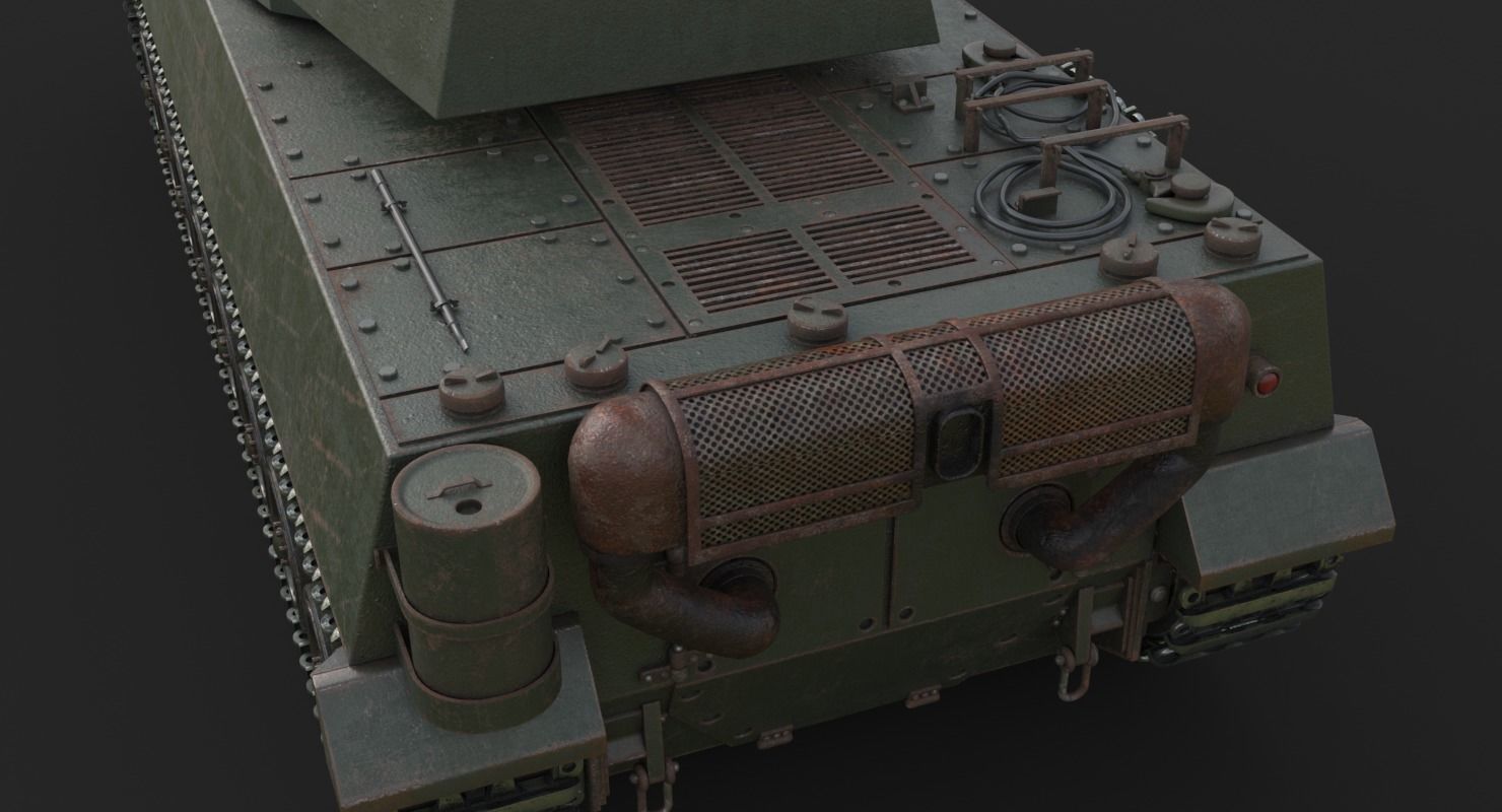 Tank Type 5 Chi-Ri Japan Vray  3D model_12