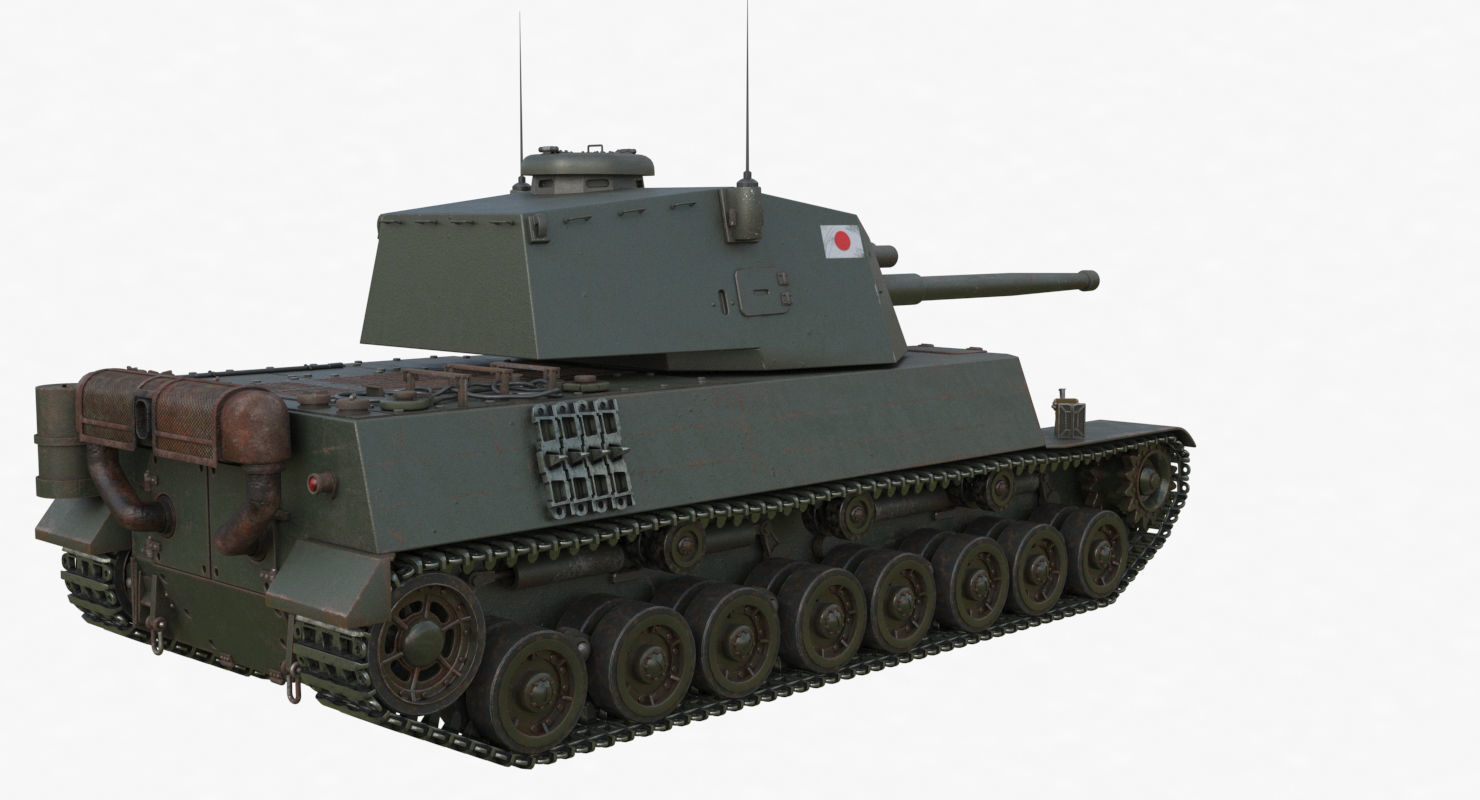 Tank Type 5 Chi-Ri Japan Vray  3D model_54