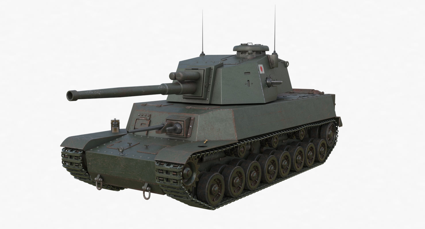 Tank Type 5 Chi-Ri Japan Vray  3D model_37