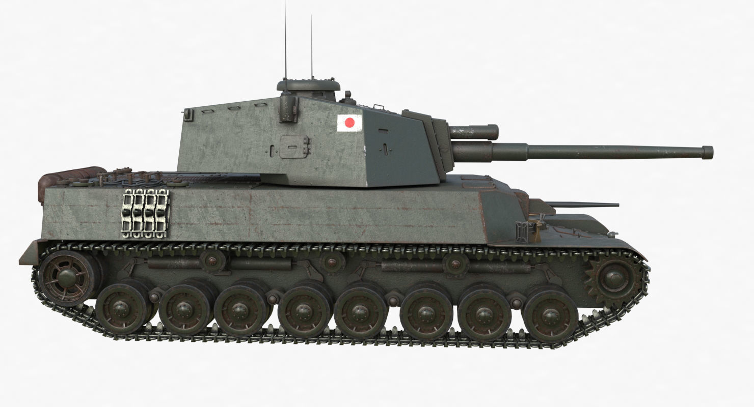 Tank Type 5 Chi-Ri Japan Vray  3D model_49