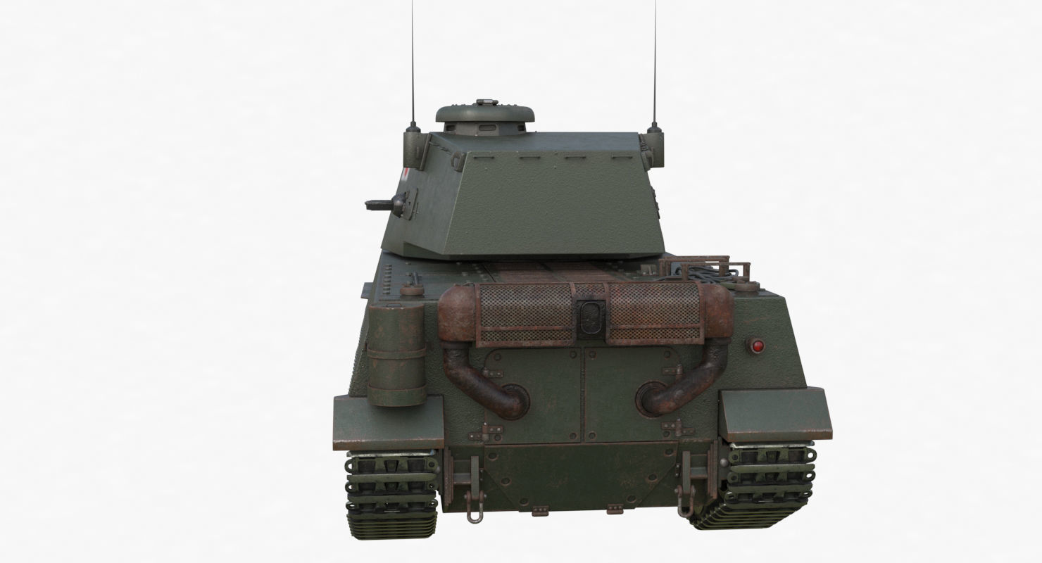 Tank Type 5 Chi-Ri Japan Vray  3D model_59