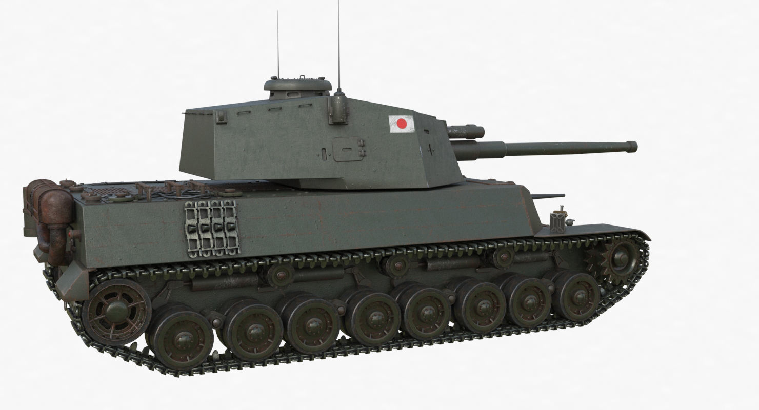 Tank Type 5 Chi-Ri Japan Vray  3D model_52