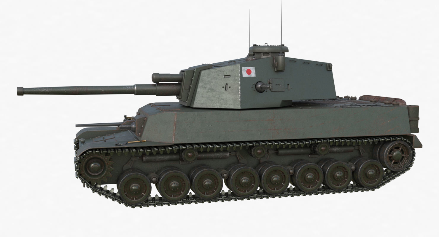 Tank Type 5 Chi-Ri Japan Vray  3D model_69