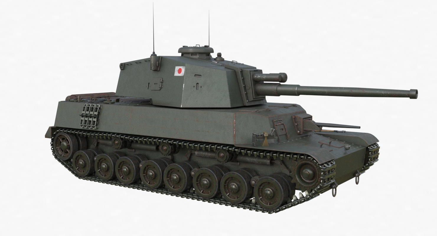 Tank Type 5 Chi-Ri Japan Vray  3D model_46