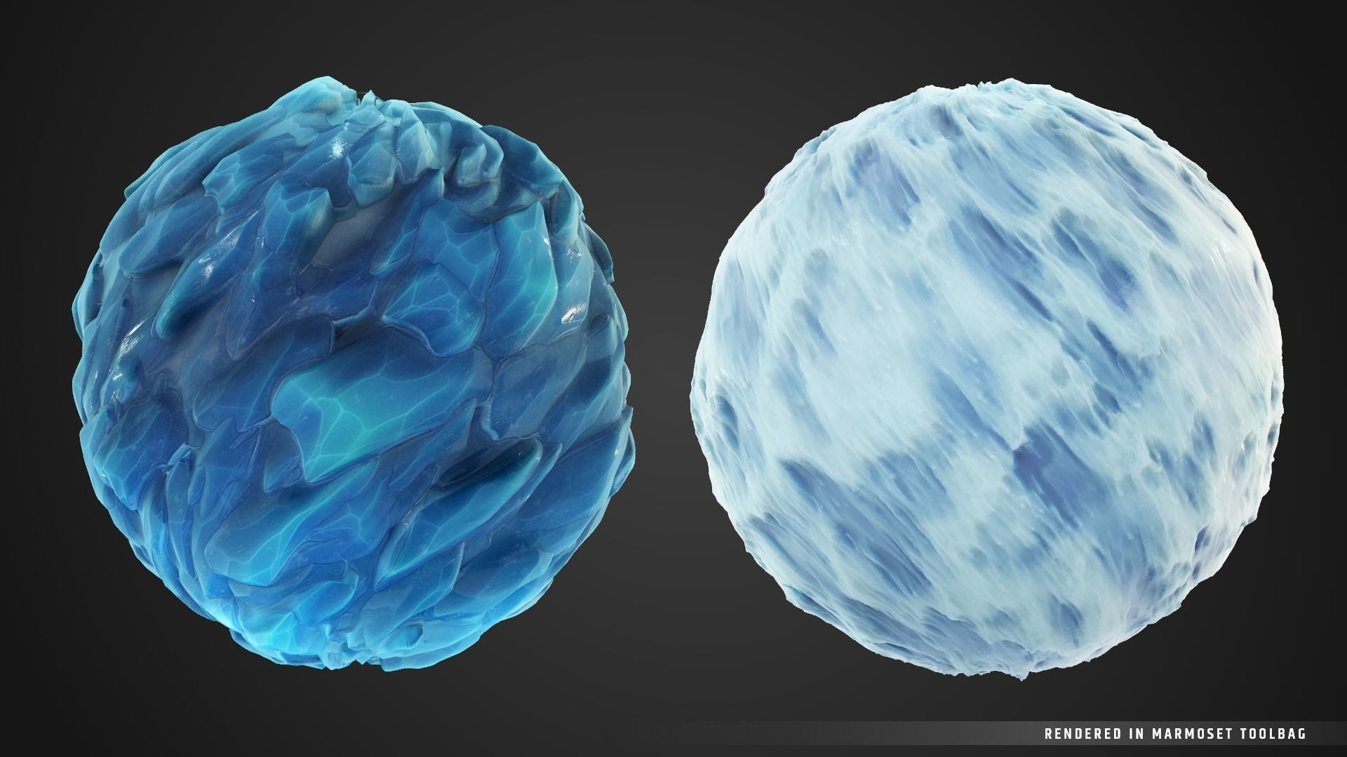 Stylized FrozenCave Material Pack Texture_3