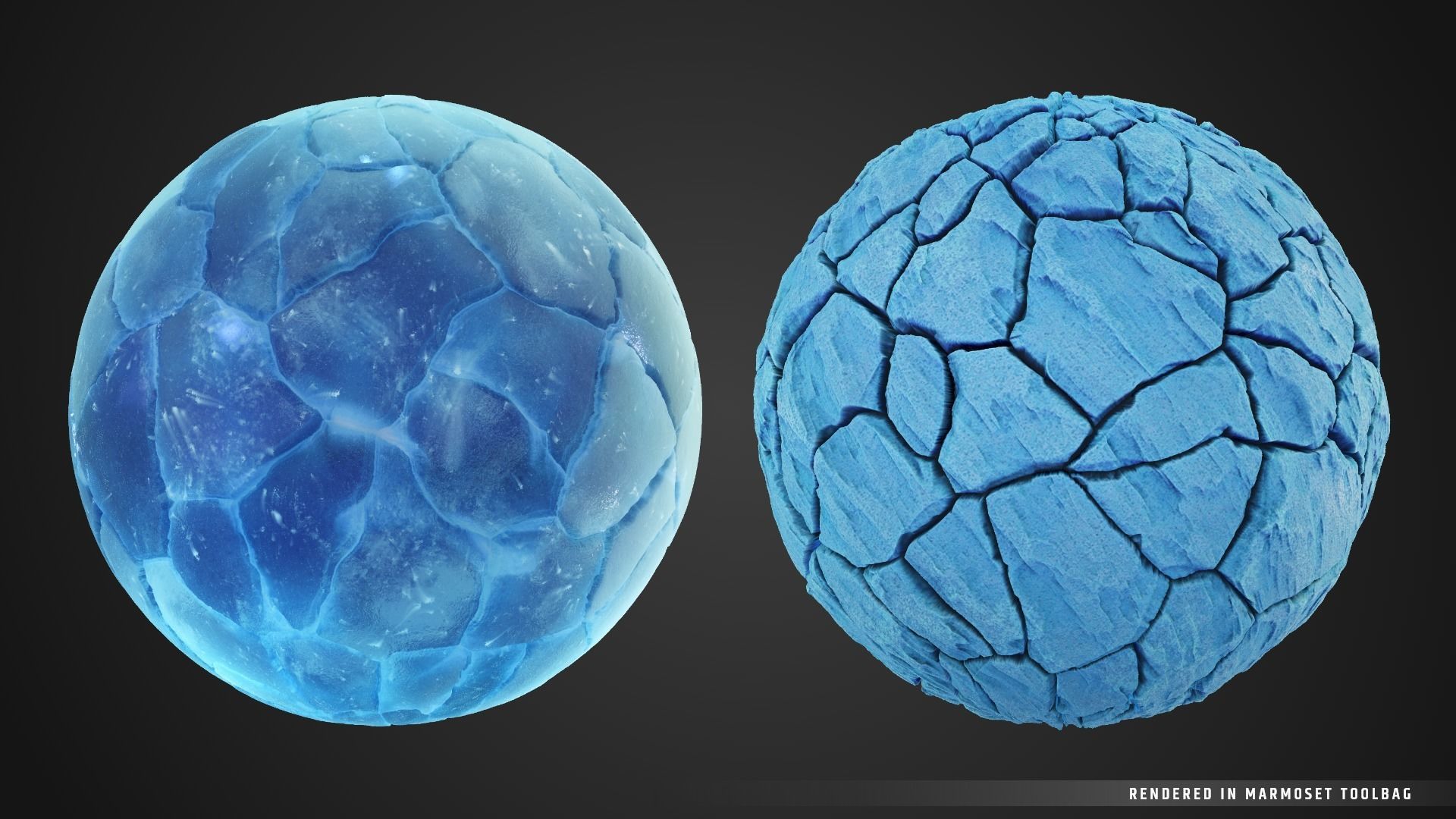 Stylized FrozenCave Material Pack Texture_4