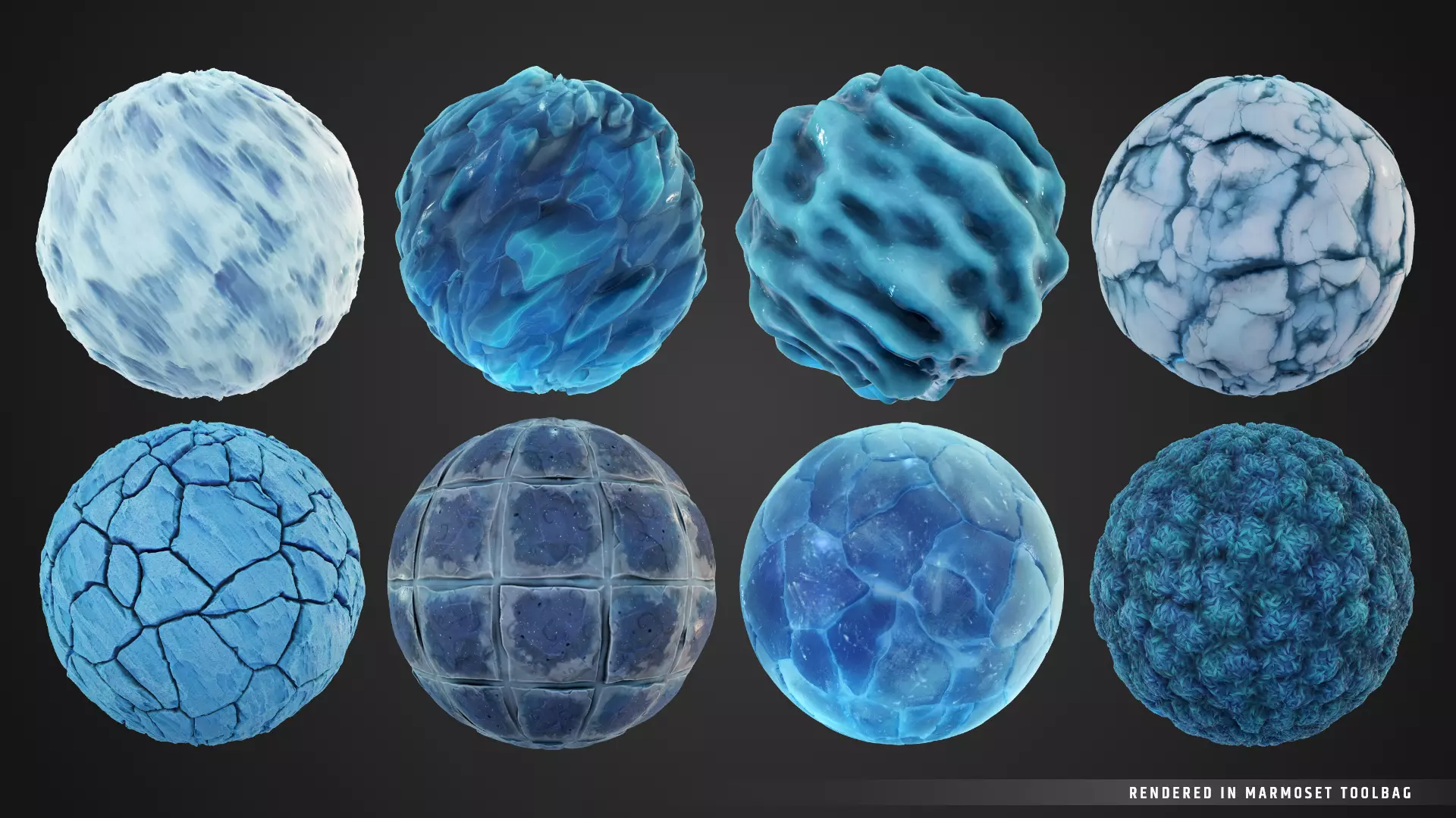 Stylized FrozenCave Material Pack Texture_0