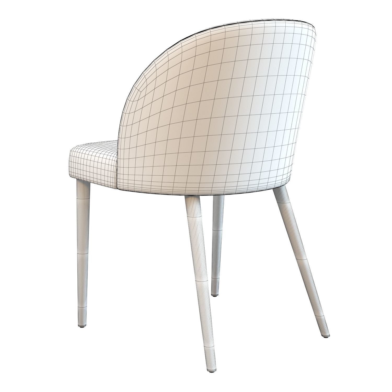 Camille Dining Chair Crate and Barrel 3D model CGTrader