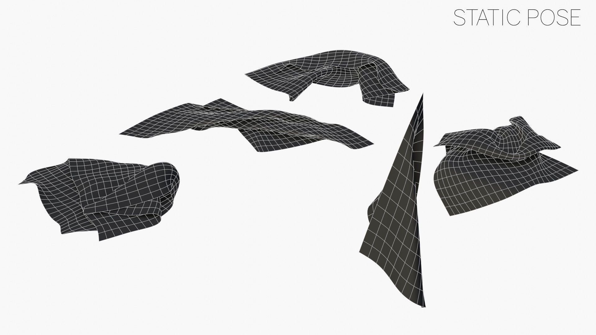 US Flag 3rd National Confederate Low-poly 3D model_25