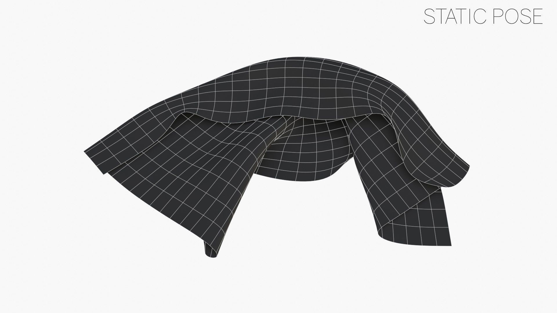 US Flag 3rd National Confederate Low-poly 3D model_29