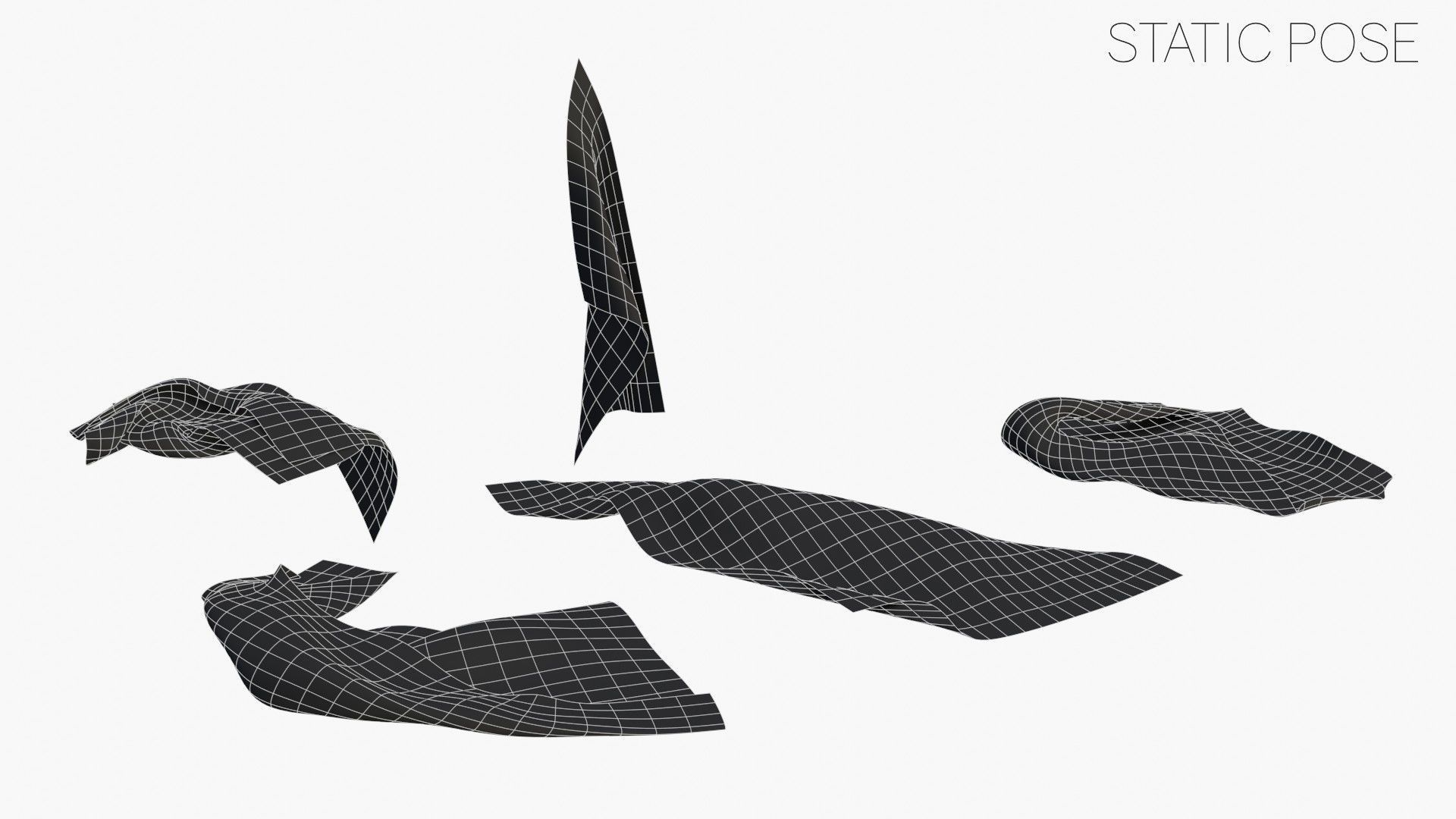 US Flag 3rd National Confederate Low-poly 3D model_23