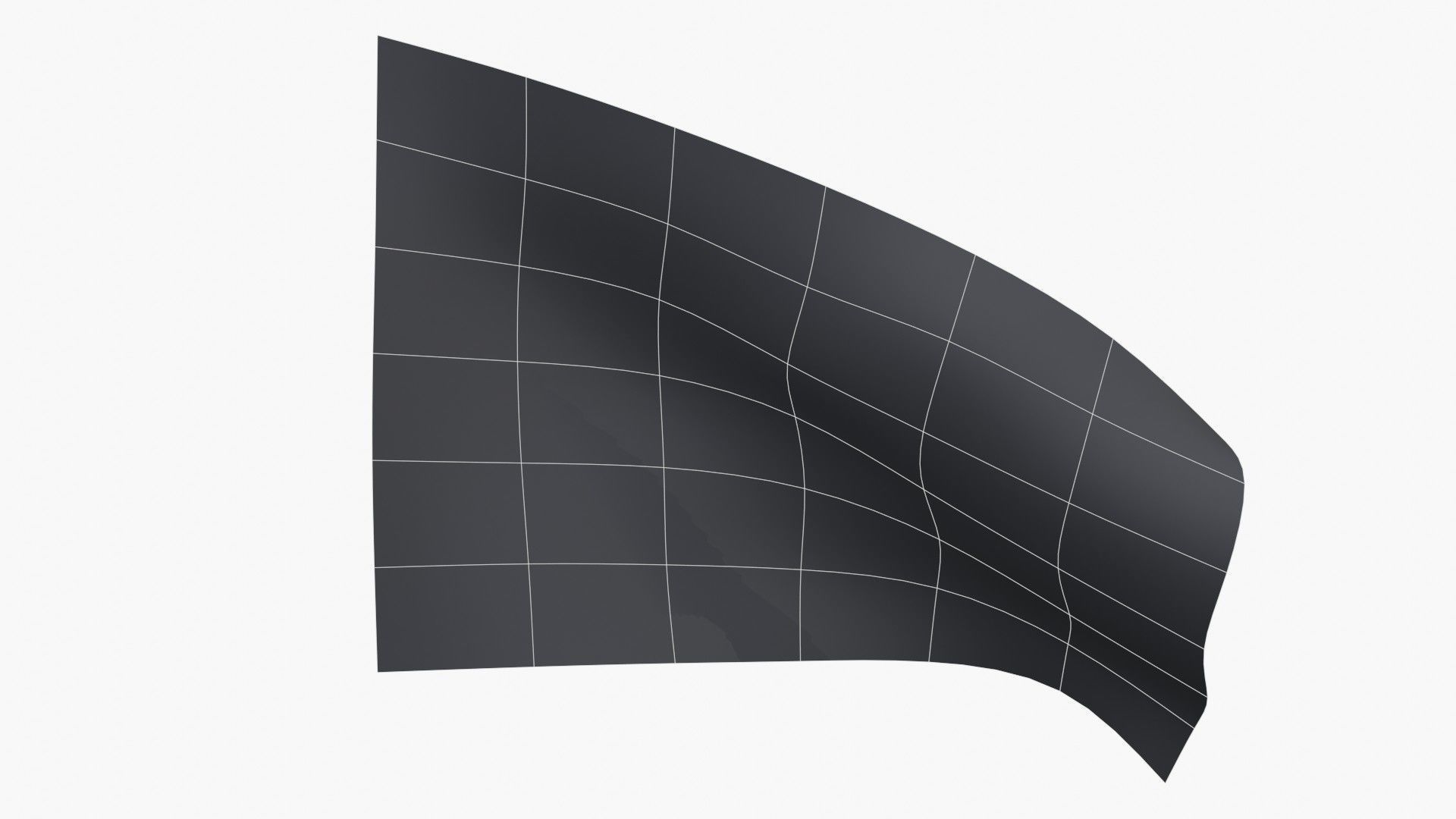 US Flag 3rd National Confederate Low-poly 3D model_9