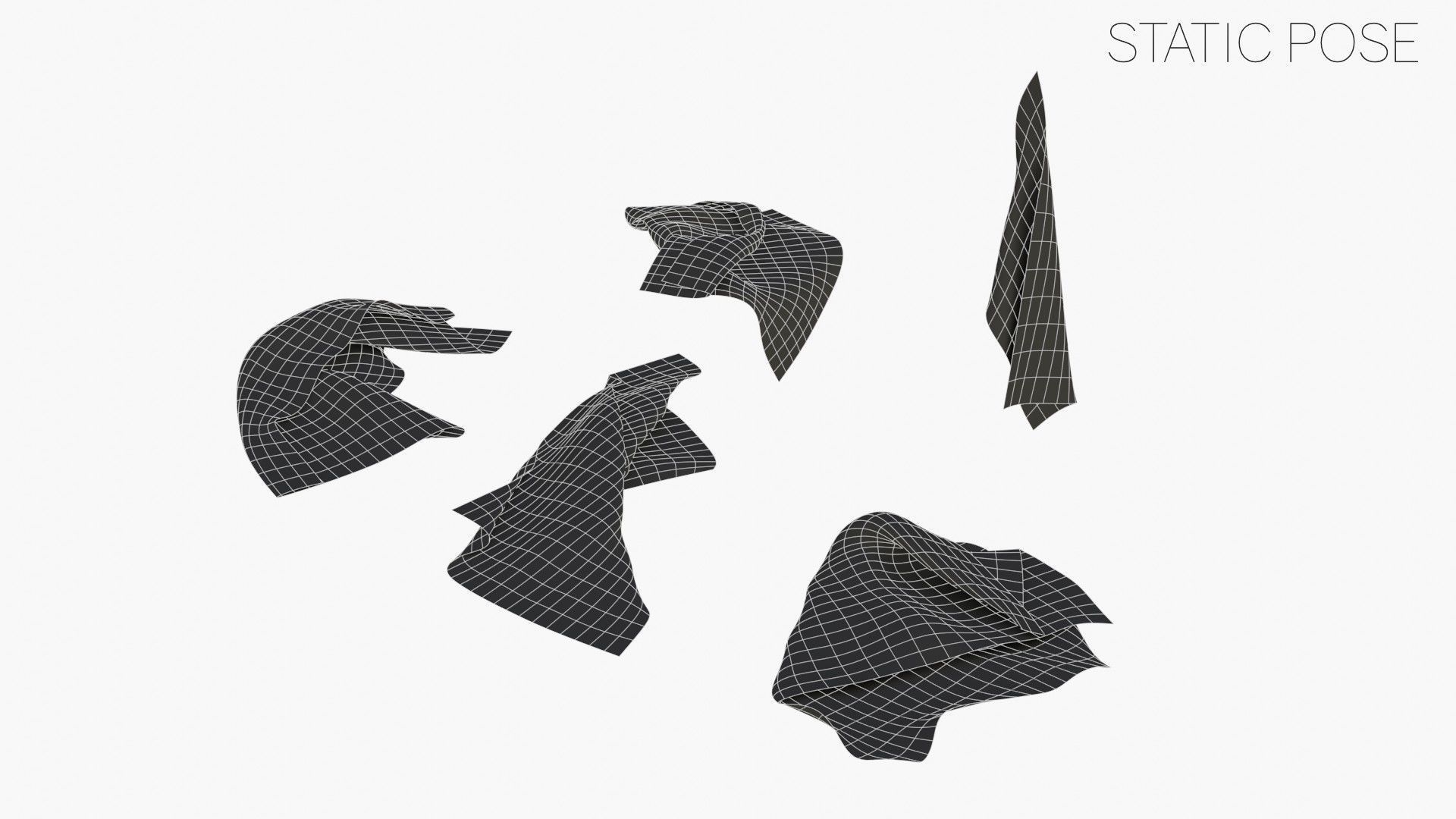 US Flag 3rd National Confederate Low-poly 3D model_22