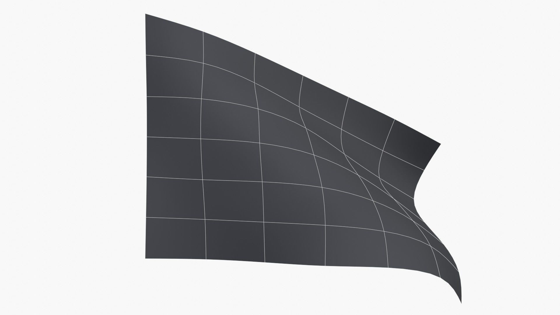 US Flag 3rd National Confederate Low-poly 3D model_10