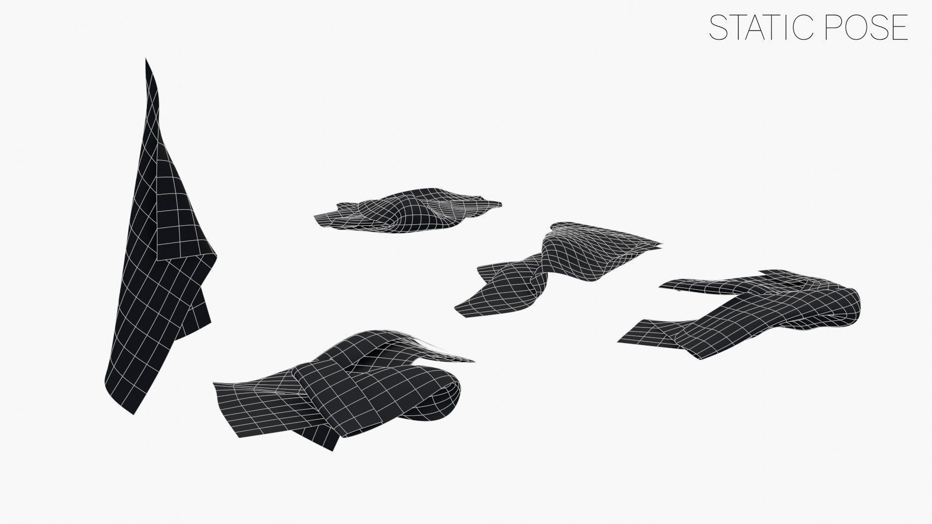 US Flag 3rd National Confederate Low-poly 3D model_24