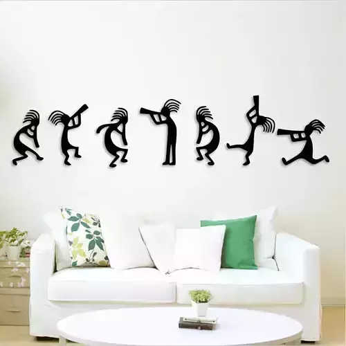 Musicians team wall decoration 3D print model