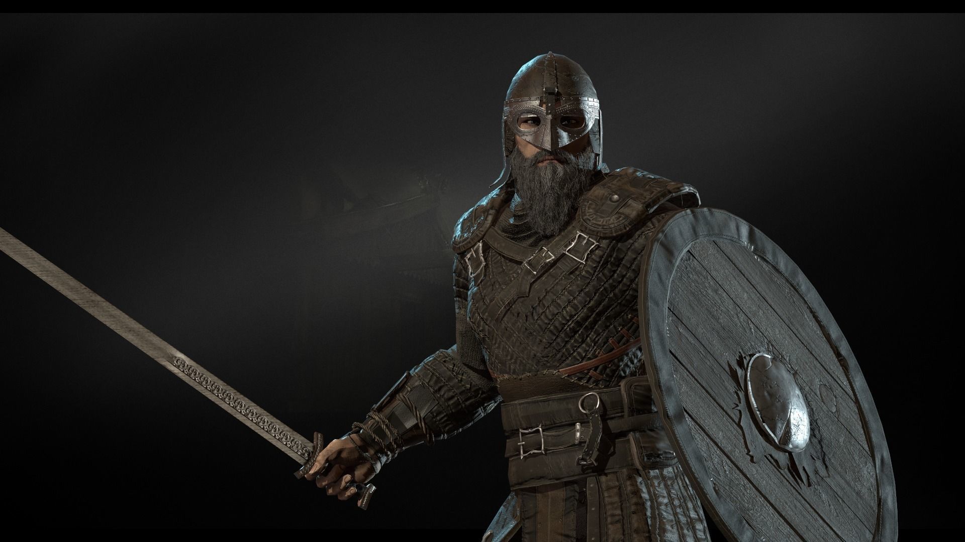 Vikings pack Low-poly 3D model_7