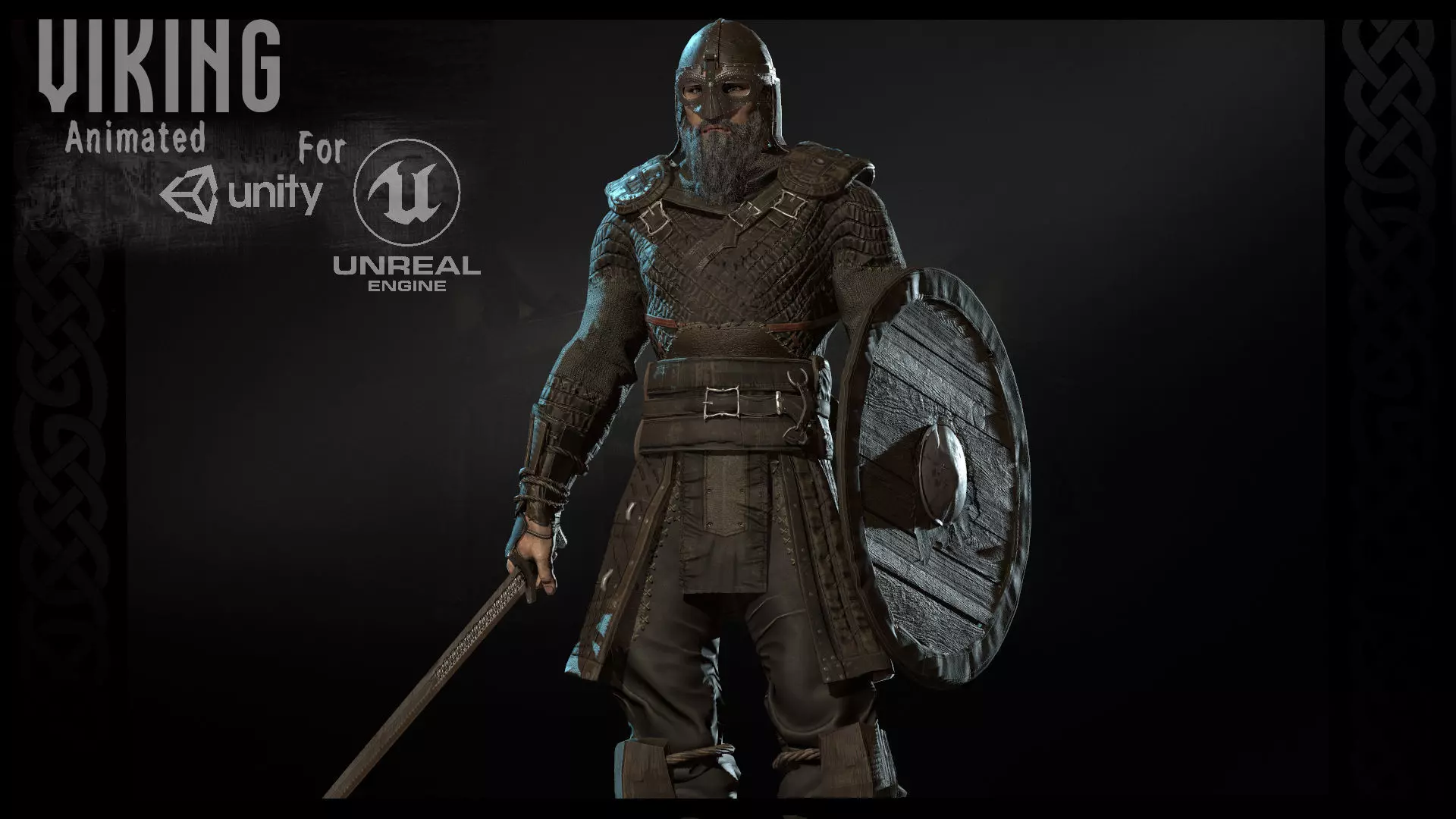 Vikings pack Low-poly 3D model_0