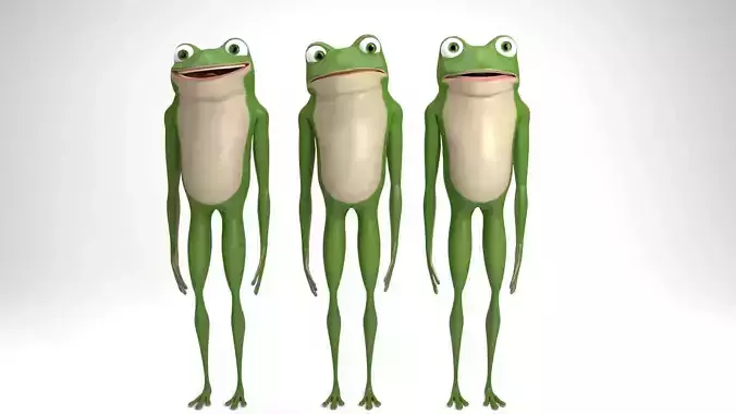 Cartoon frog